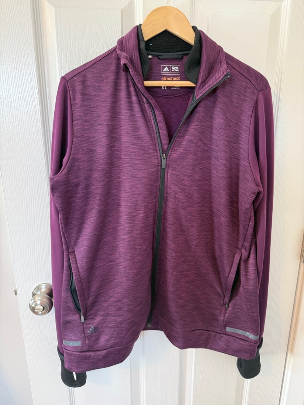 adidas Purple Climawarm Full-Zip Jacket